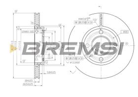 BREMS CD6812V - DISCHI FRENO - BRAKE DISCS