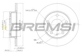 BREMS CD6818S - DISCHI FRENO - BRAKE DISCS