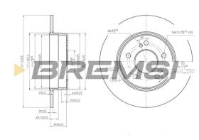 BREMS CD6819S - DISCHI FRENO - BRAKE DISCS