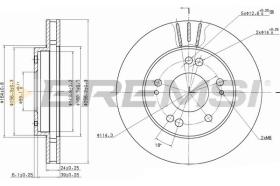 BREMS CD6824V - DISCHI FRENO - BRAKE DISCS