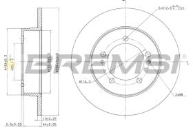 BREMS CD6825S - DISCHI FRENO - BRAKE DISCS