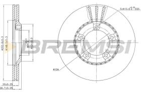 BREMS CD6826V - DISCHI FRENO - BRAKE DISCS