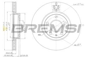 BREMS CD6827V - DISCHI FRENO - BRAKE DISCS