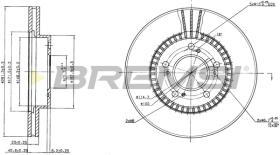 BREMS CD6829V - DISCHI FRENO - BRAKE DISCS