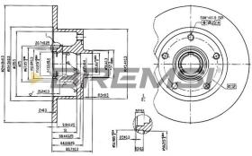 BREMS CD6830S - DISCHI FRENO - BRAKE DISCS