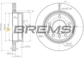 BREMS CD6831V - DISCHI FRENO - BRAKE DISCS