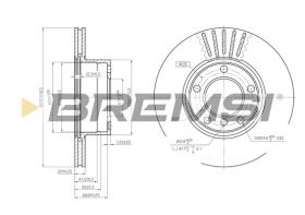 BREMS CD6834V - DISCHI FRENO - BRAKE DISCS