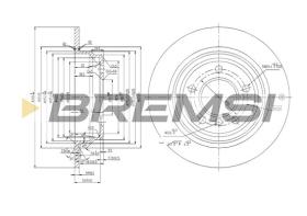 BREMS CD6835S - DISCHI FRENO - BRAKE DISCS