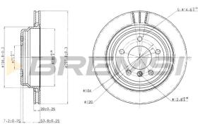 BREMS CD6836V - DISCHI FRENO - BRAKE DISCS