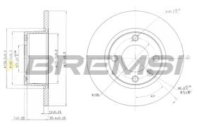 BREMS CD6840S - DISCHI FRENO - BRAKE DISCS