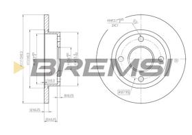 BREMS CD6845S - DISCHI FRENO - BRAKE DISCS