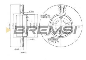 BREMS CD6846V - DISCHI FRENO - BRAKE DISCS