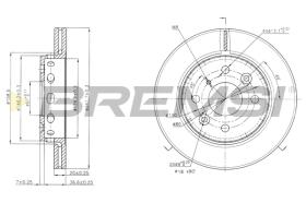 BREMS CD6854V - DISCHI FRENO - BRAKE DISCS