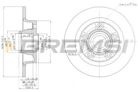 BREMS CD6855S - DISCHI FRENO - BRAKE DISCS