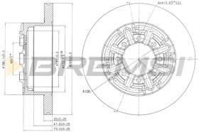 BREMS CD6858S - DISCHI FRENO - BRAKE DISCS