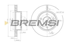 BREMS CD6860V - DISCHI FRENO - BRAKE DISCS