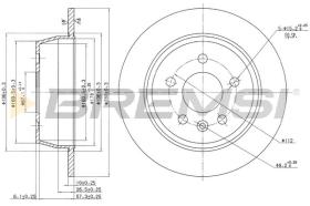 BREMS CD6861S - DISCHI FRENO - BRAKE DISCS