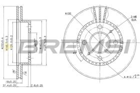 BREMS CD6866V - DISCHI FRENO - BRAKE DISCS