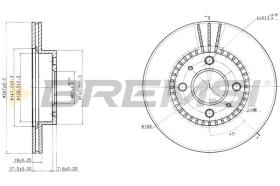 BREMS CD6867V - DISCHI FRENO - BRAKE DISCS