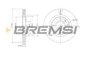 BREMS CD6870V - DISCHI FRENO - BRAKE DISCS