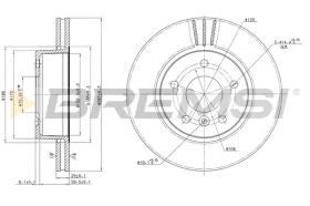 BREMS CD6873V - DISCHI FRENO - BRAKE DISCS