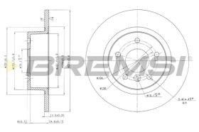 BREMS CD6874S - DISCHI FRENO - BRAKE DISCS