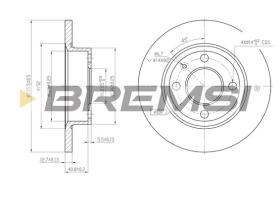 BREMS CD6875S - DISCHI FRENO - BRAKE DISCS