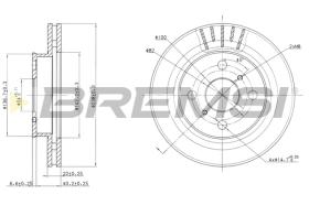 BREMS CD6880V - DISCHI FRENO - BRAKE DISCS