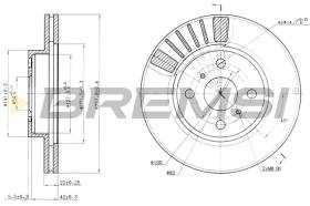 BREMS CD6881V - DISCHI FRENO - BRAKE DISCS