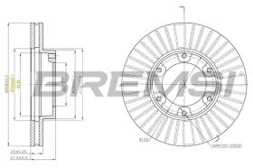 BREMS CD6882V - DISCHI FRENO - BRAKE DISCS