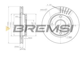 BREMS CD6887V - DISCHI FRENO - BRAKE DISCS