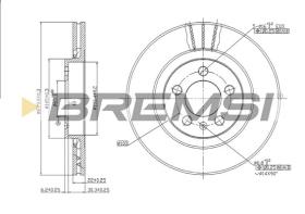 BREMS CD6928V - DISCHI FRENO - BRAKE DISCS