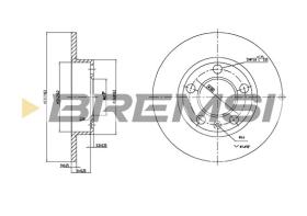 BREMS CD6929S - DISCHI FRENO - BRAKE DISCS