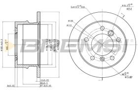 BREMS CD6931S - DISCHI FRENO - BRAKE DISCS