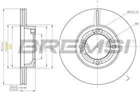 BREMS CD6941V - DISCHI FRENO - BRAKE DISCS