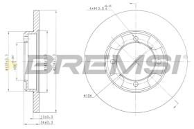 BREMS CD6947S - DISCHI FRENO - BRAKE DISCS