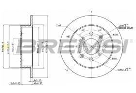 BREMS CD6950S - DISCHI FRENO - BRAKE DISCS