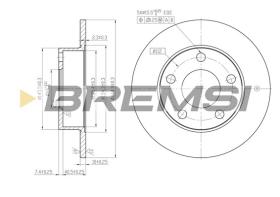 BREMS CD6952S - DISCHI FRENO - BRAKE DISCS