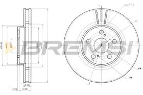 BREMS CD6957V - DISCHI FRENO - BRAKE DISCS