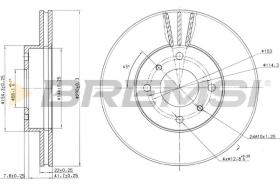 BREMS CD6959V - DISCHI FRENO - BRAKE DISCS