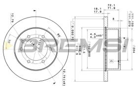 BREMS CD6976V - DISCHI FRENO - BRAKE DISCS