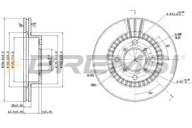 BREMS CD6978V - DISCHI FRENO - BRAKE DISCS