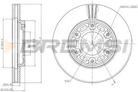 BREMS CD6991V - DISCHI FRENO - BRAKE DISCS