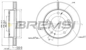 BREMS CD6993V - DISCHI FRENO - BRAKE DISCS