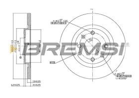 BREMS CD7000S - DISCHI FRENO - BRAKE DISCS