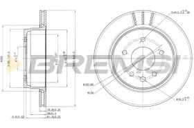 BREMS CD7004V - DISCHI FRENO - BRAKE DISCS