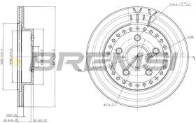 BREMS CD7009V - DISCHI FRENO - BRAKE DISCS