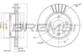 BREMS CD7010V - DISCHI FRENO - BRAKE DISCS