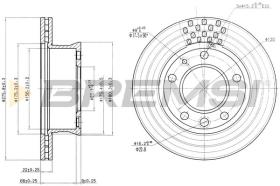 BREMS CD7013V - DISCHI FRENO - BRAKE DISCS