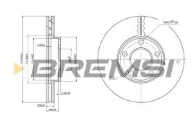 BREMS CD7014V - DISCHI FRENO - BRAKE DISCS